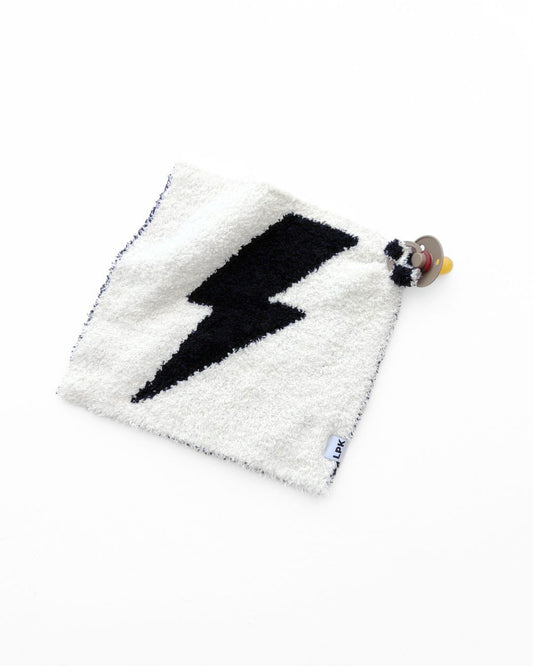 Lightning Bolt Plush Lovey | Black - Mack & Harvie