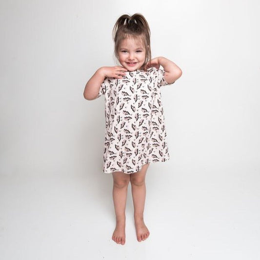 Lightning Bolt Toddler T - shirt Dress - Mack & Harvie