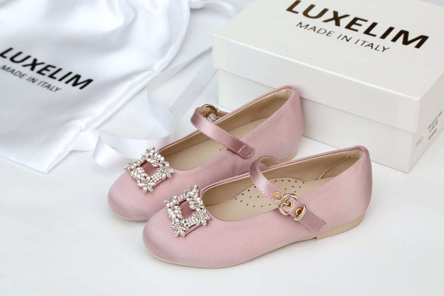 Lila Satin Shoes - Mack & Harvie