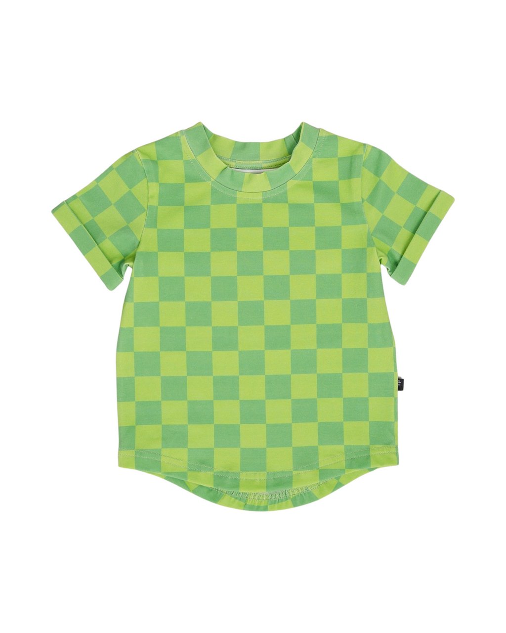 Lime Checkers Kids Tee - Mack & Harvie