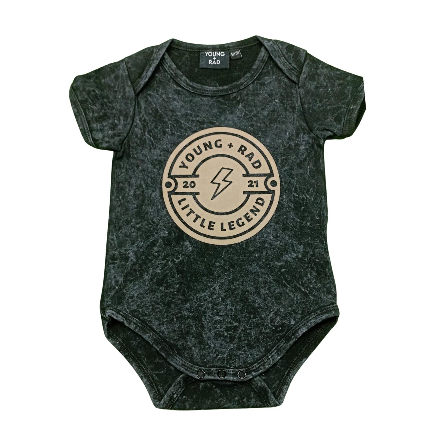 LITTLE LEGEND ONESIE // BLACK - Mack & Harvie