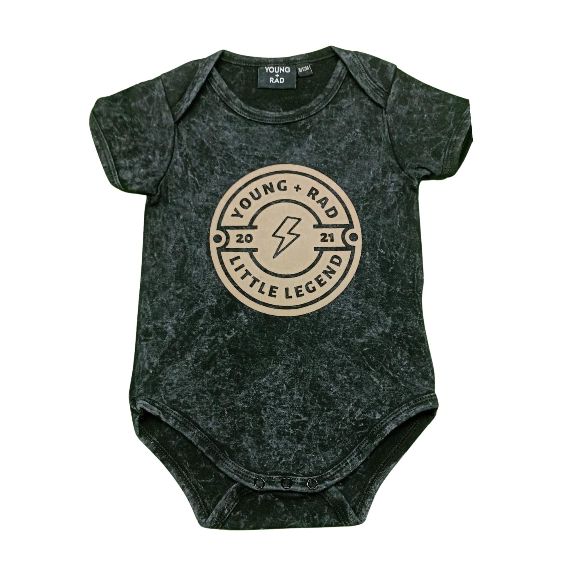 LITTLE LEGEND ONESIE // BLACK - Mack & Harvie