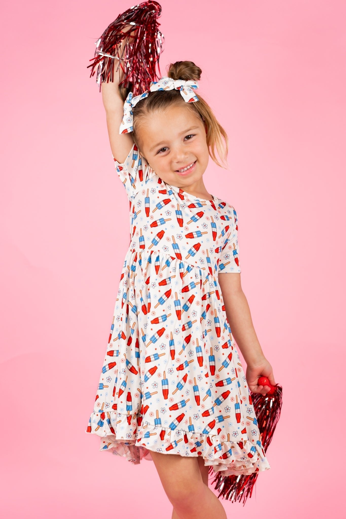 LITTLE MISS FIRECRACKER DREAM RUFFLE DRESS - Mack & Harvie