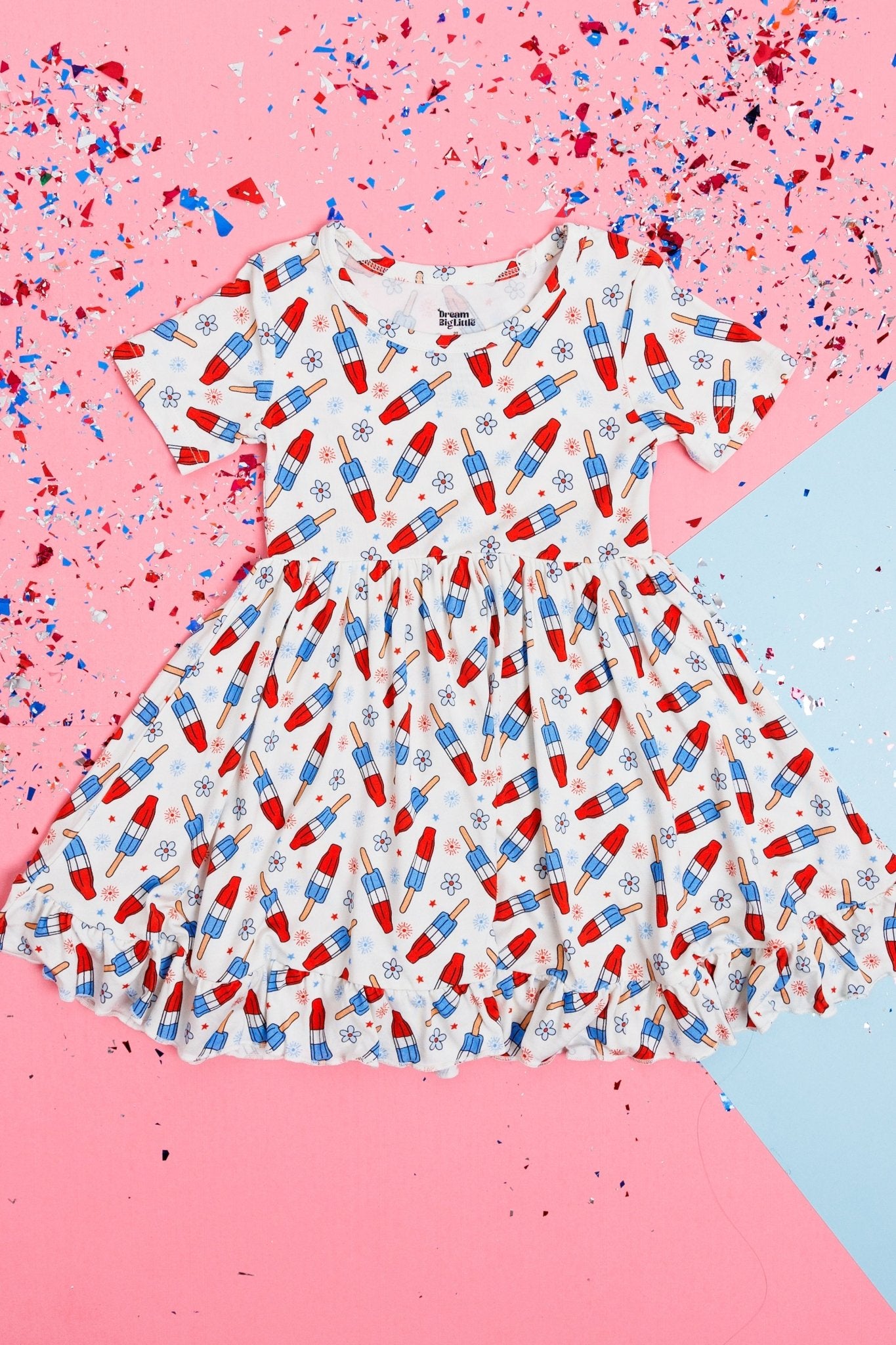 LITTLE MISS FIRECRACKER DREAM RUFFLE DRESS - Mack & Harvie