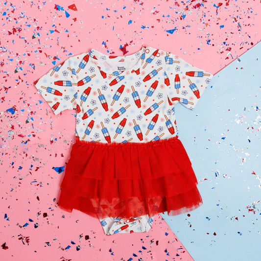 LITTLE MISS FIRECRACKER DREAM TUTU BODYSUIT DRESS - Mack & Harvie