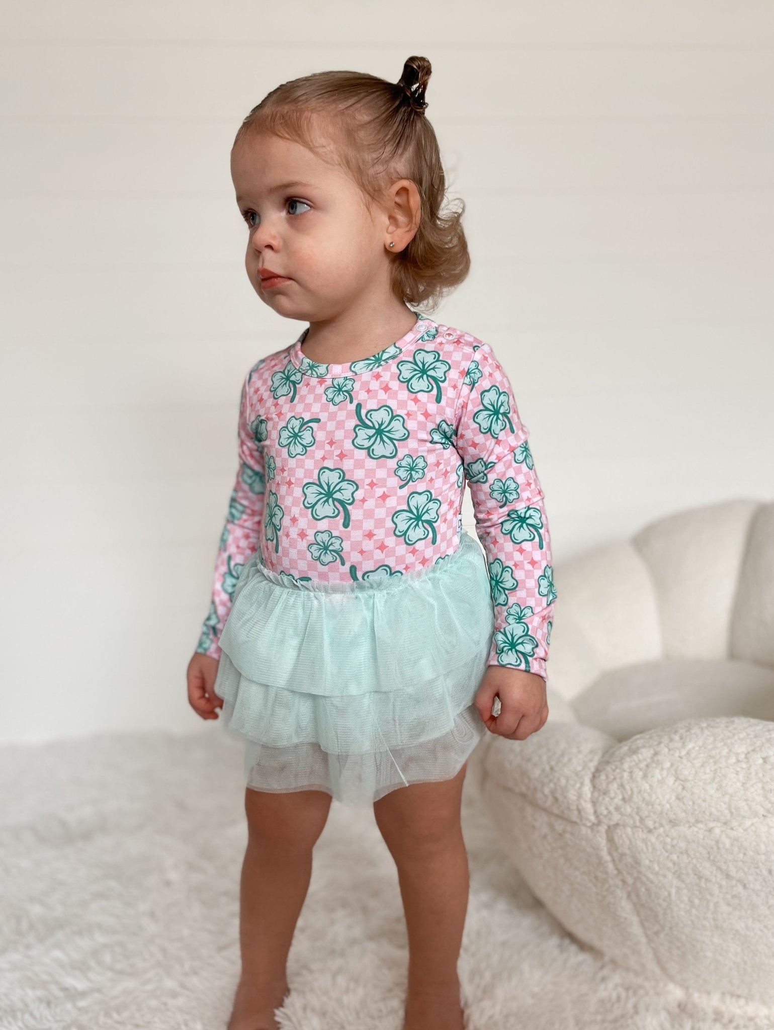 LITTLE MISS SHAMROCK DREAM TUTU BODYSUIT DRESS - Mack & Harvie