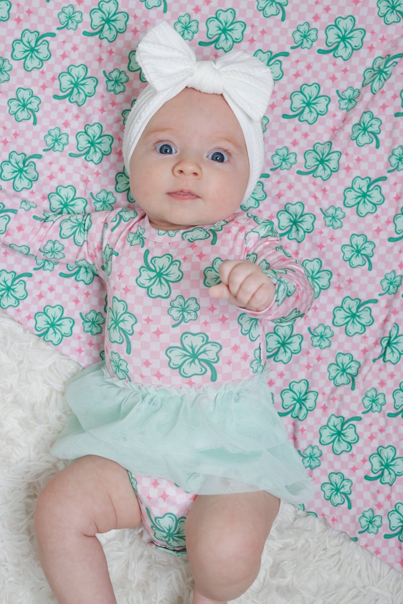 LITTLE MISS SHAMROCK DREAM TUTU BODYSUIT DRESS - Mack & Harvie