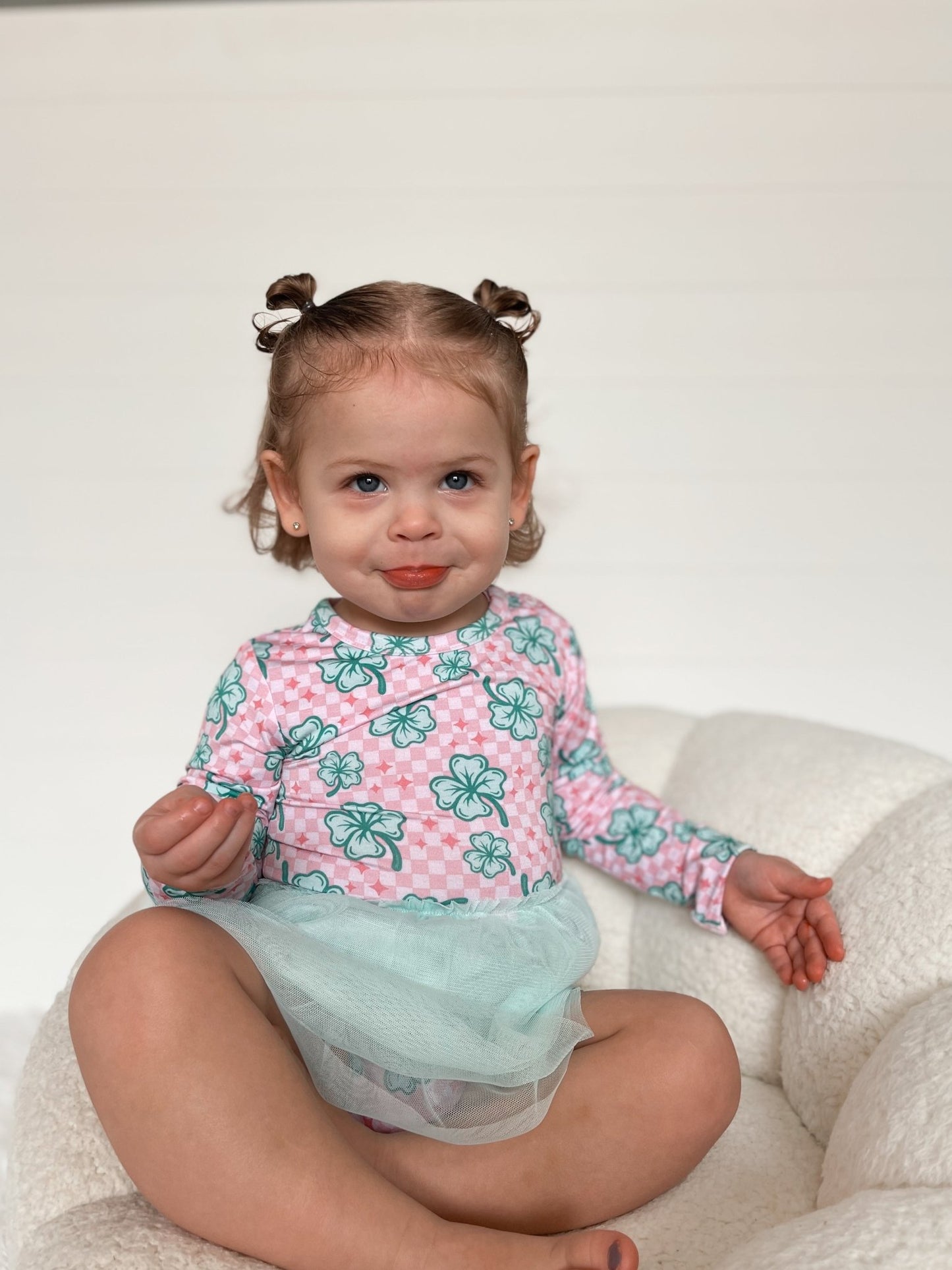 LITTLE MISS SHAMROCK DREAM TUTU BODYSUIT DRESS - Mack & Harvie