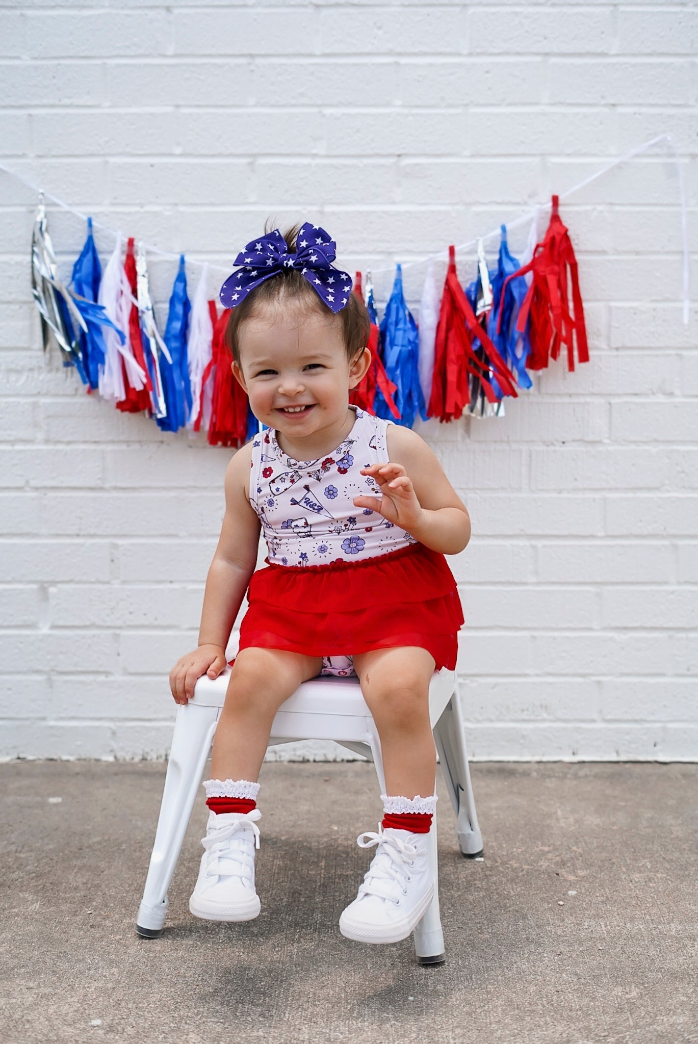 LITTLE MISS USA DREAM TUTU BODYSUIT DRESS - Mack & Harvie