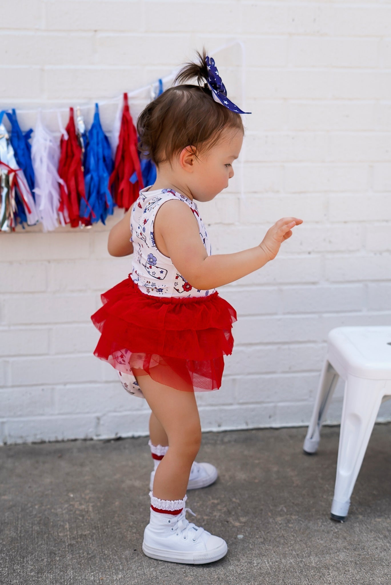 LITTLE MISS USA DREAM TUTU BODYSUIT DRESS - Mack & Harvie