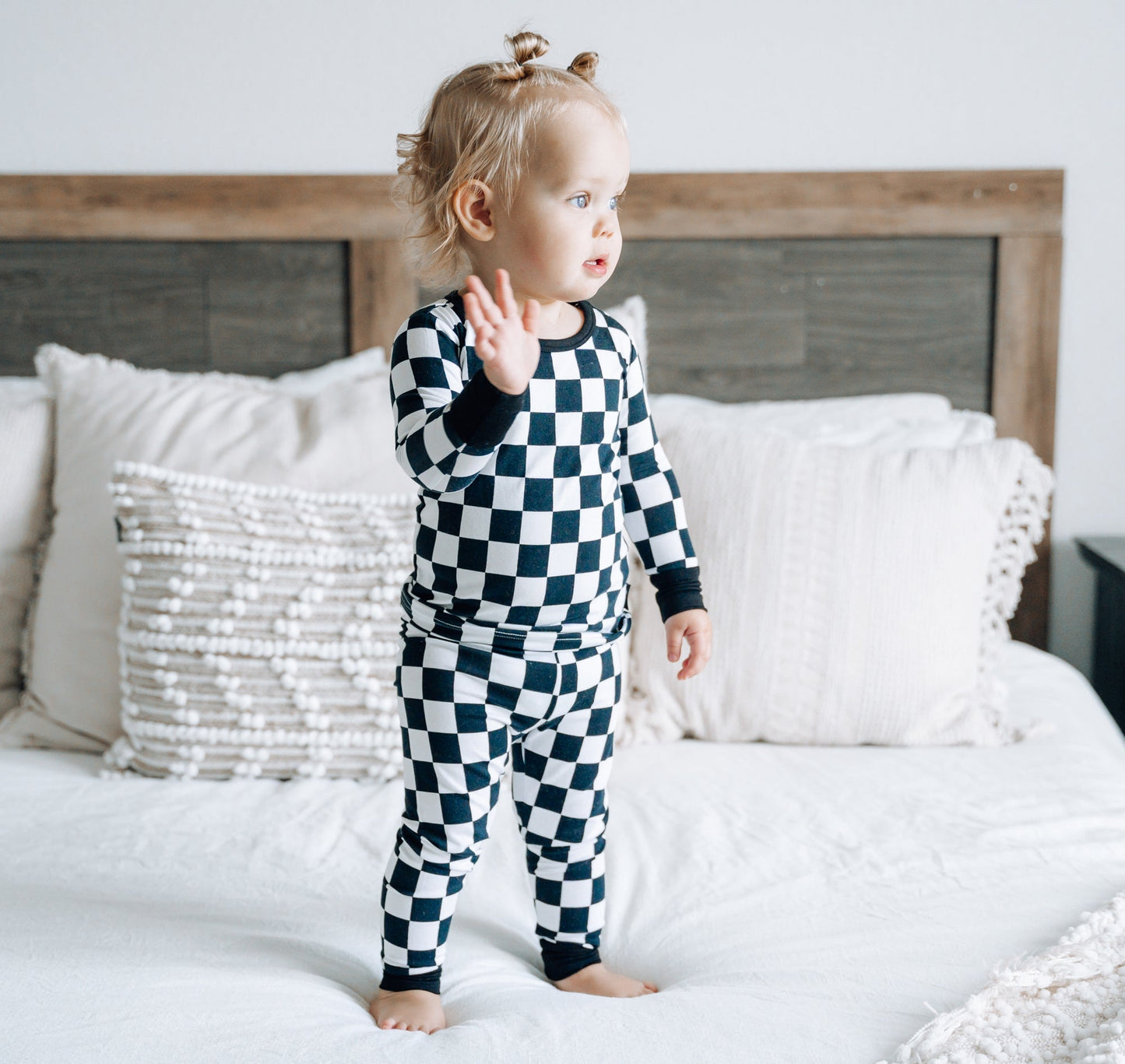 LONG SLEEVE 2 PIECE SETS - B+W Check - Mack & Harvie