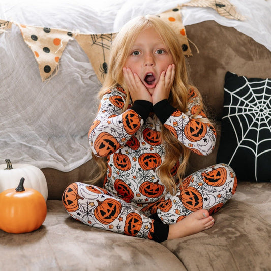 LONG SLEEVE 2 PIECE SETS - Jack - O - Lantern - Mack & Harvie