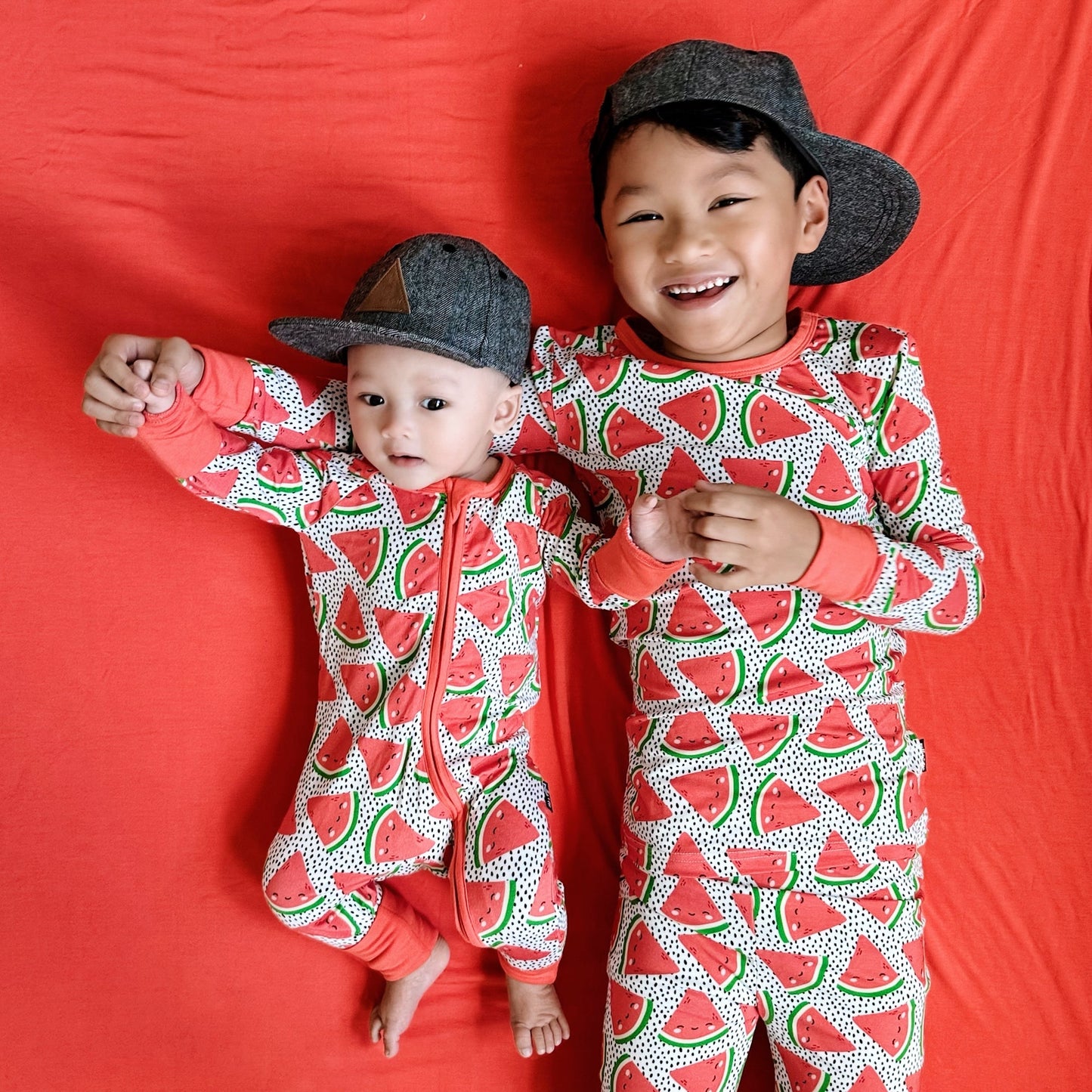 LONG SLEEVE 2 PIECE SETS - Kawaii Watermelon - Mack & Harvie