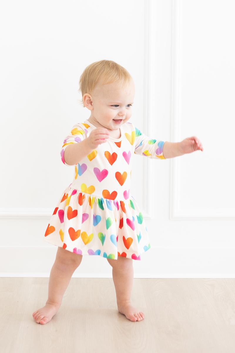 Lotta Love 3/4 Sleeve Twirl Bodysuit - Mack & Harvie