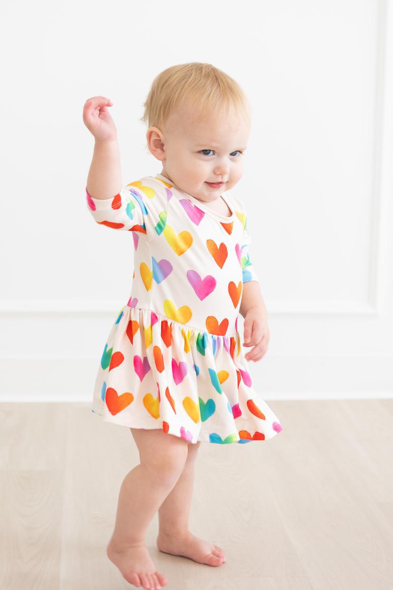 Lotta Love 3/4 Sleeve Twirl Bodysuit - Mack & Harvie