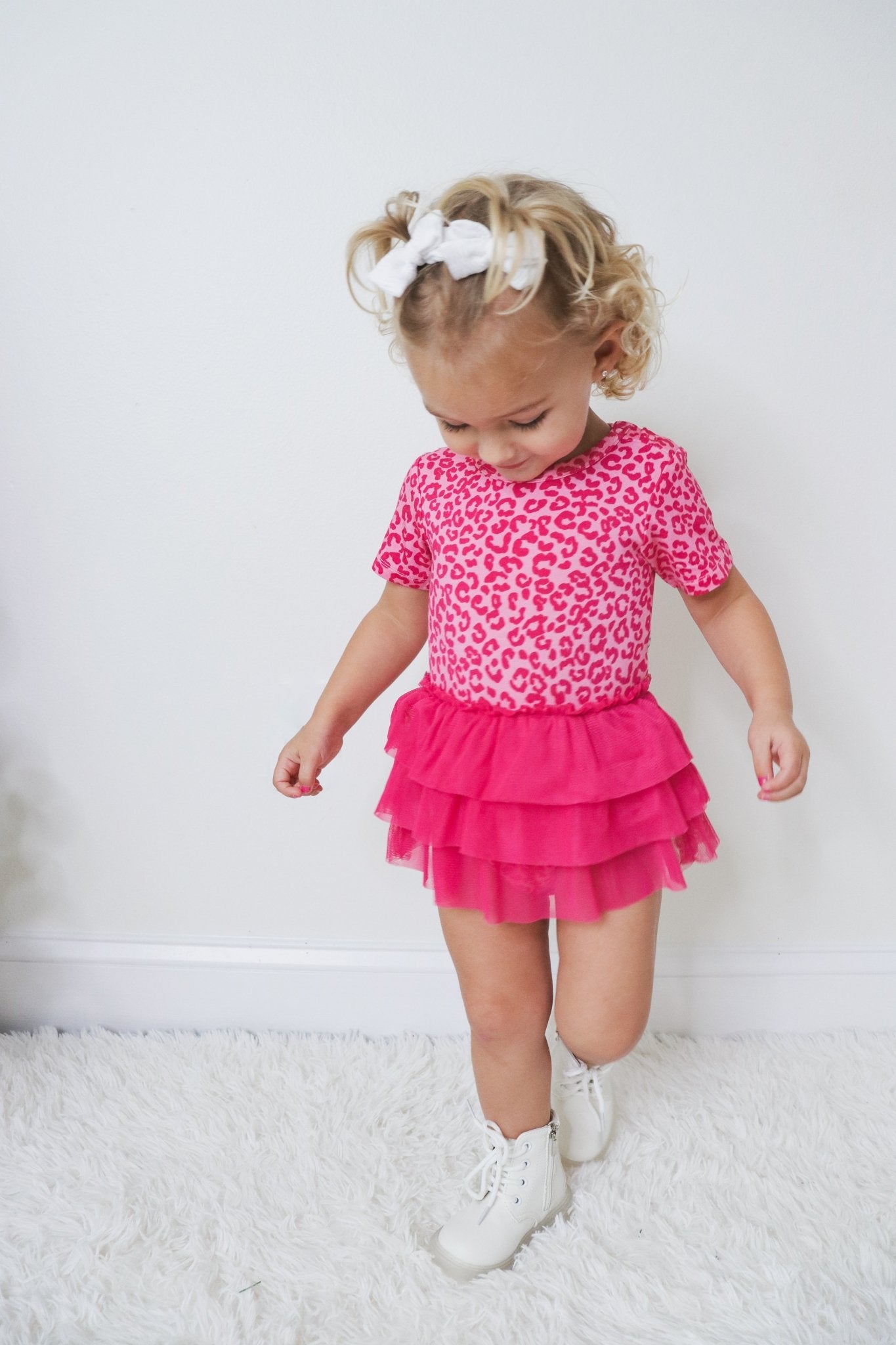 LOVE LEOPARD DREAM TUTU BODYSUIT DRESS - Mack & Harvie