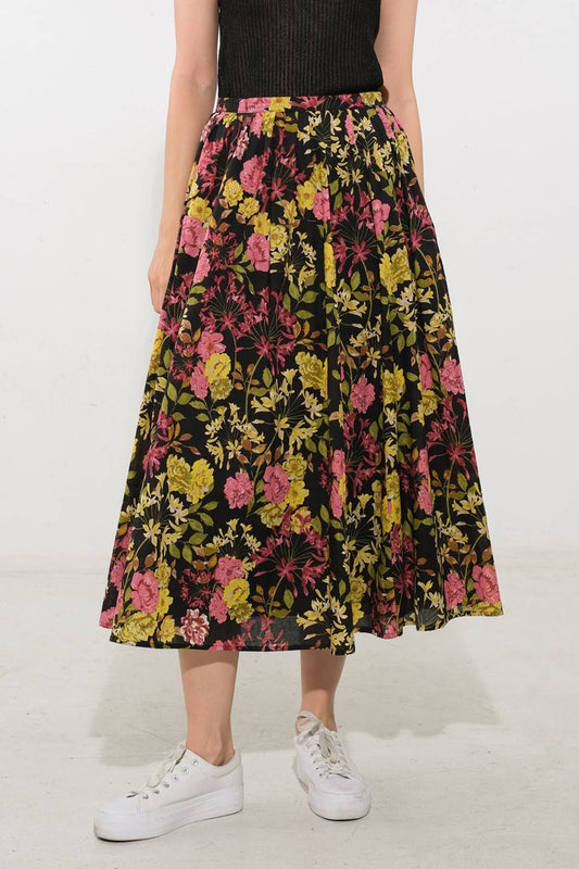 LOVE YOU MORE WOVEN MIDI SKIRT - Mack & Harvie