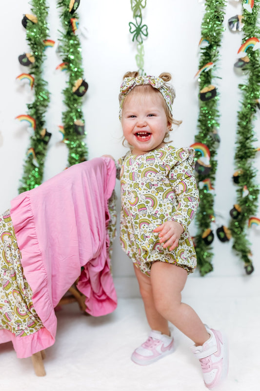 LUCK OF THE UNICORN DREAM BUBBLE ROMPER - Mack & Harvie