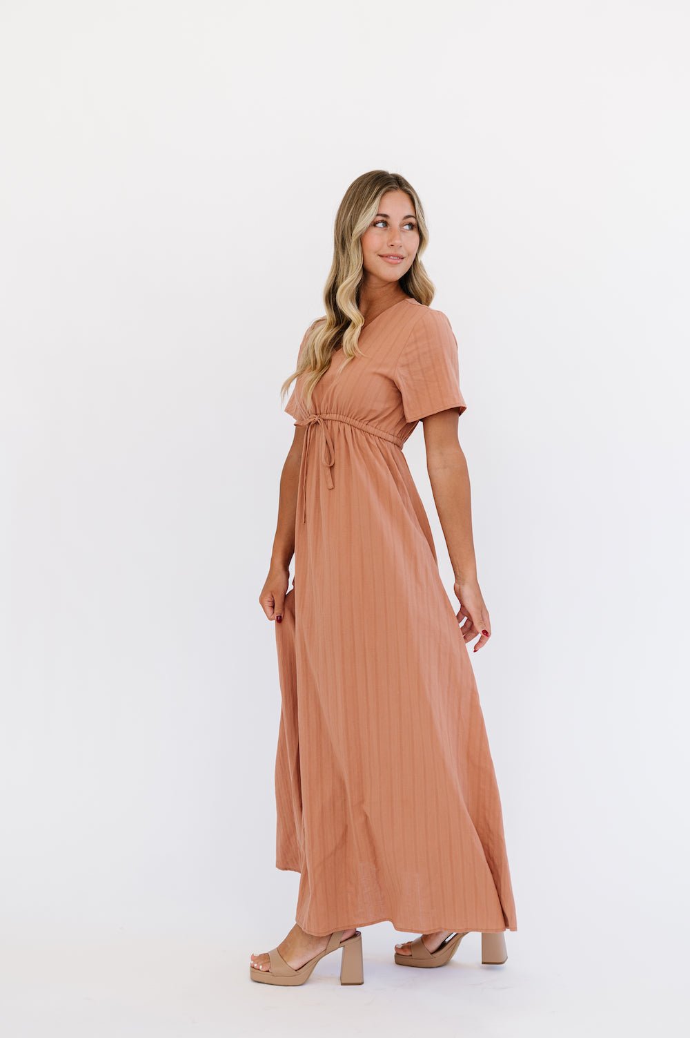 Lula Dress in Camel - Mack & Harvie