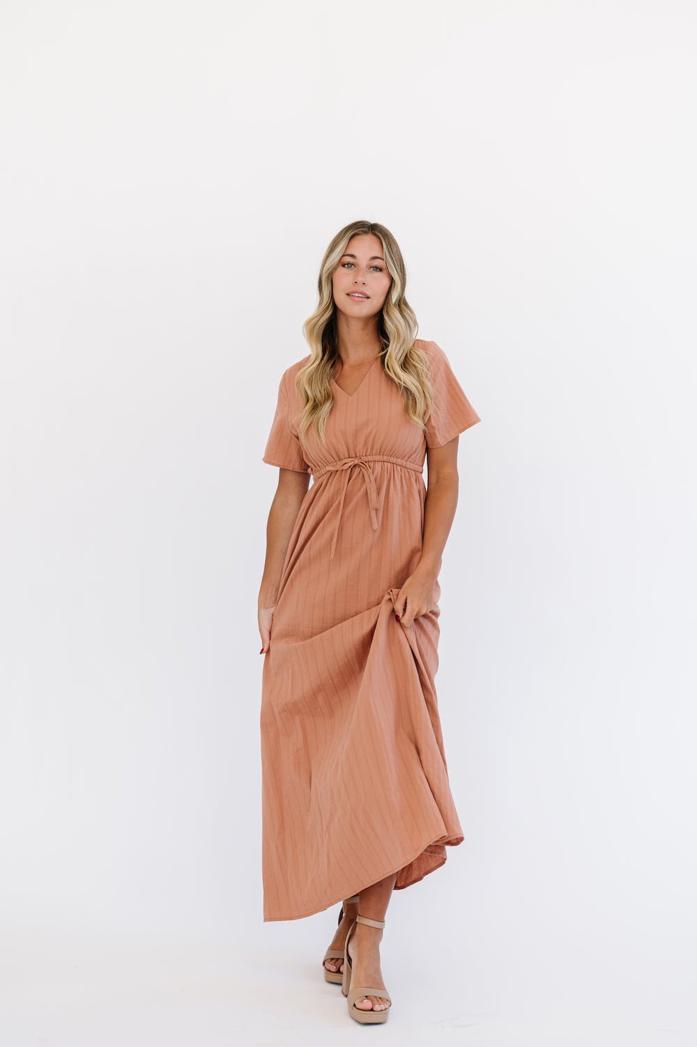 Lula Dress in Camel - Mack & Harvie