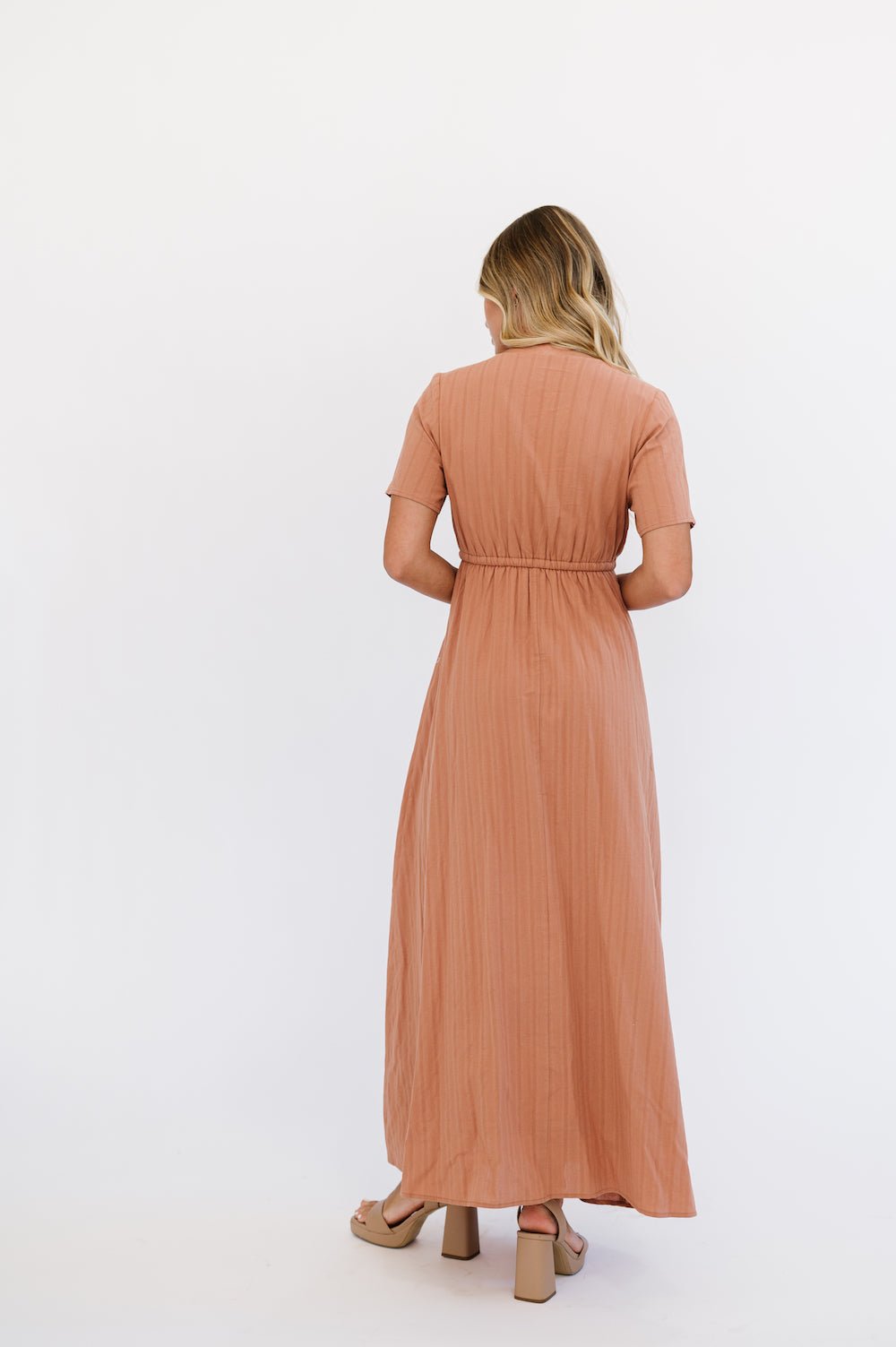 Lula Dress in Camel - Mack & Harvie