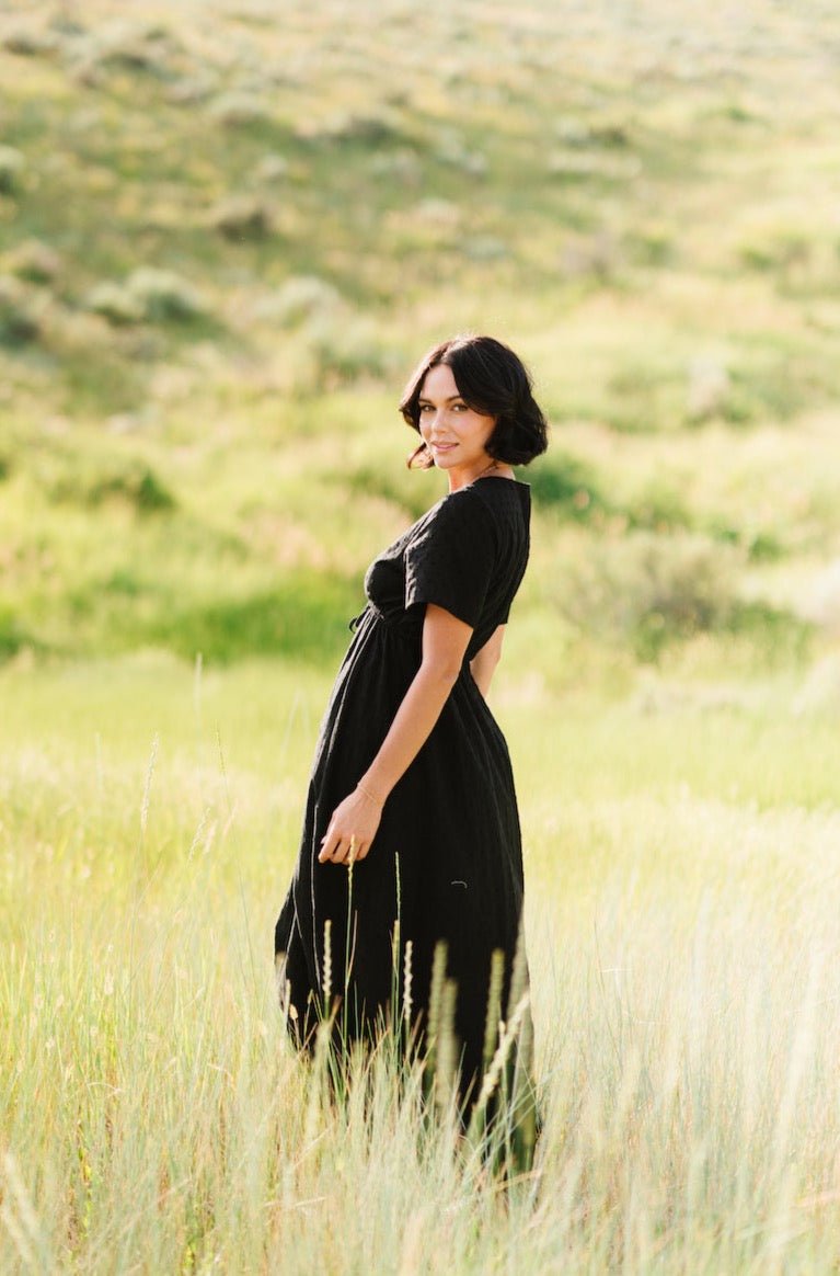 Lula Maxi Dress in Black - Mack & Harvie