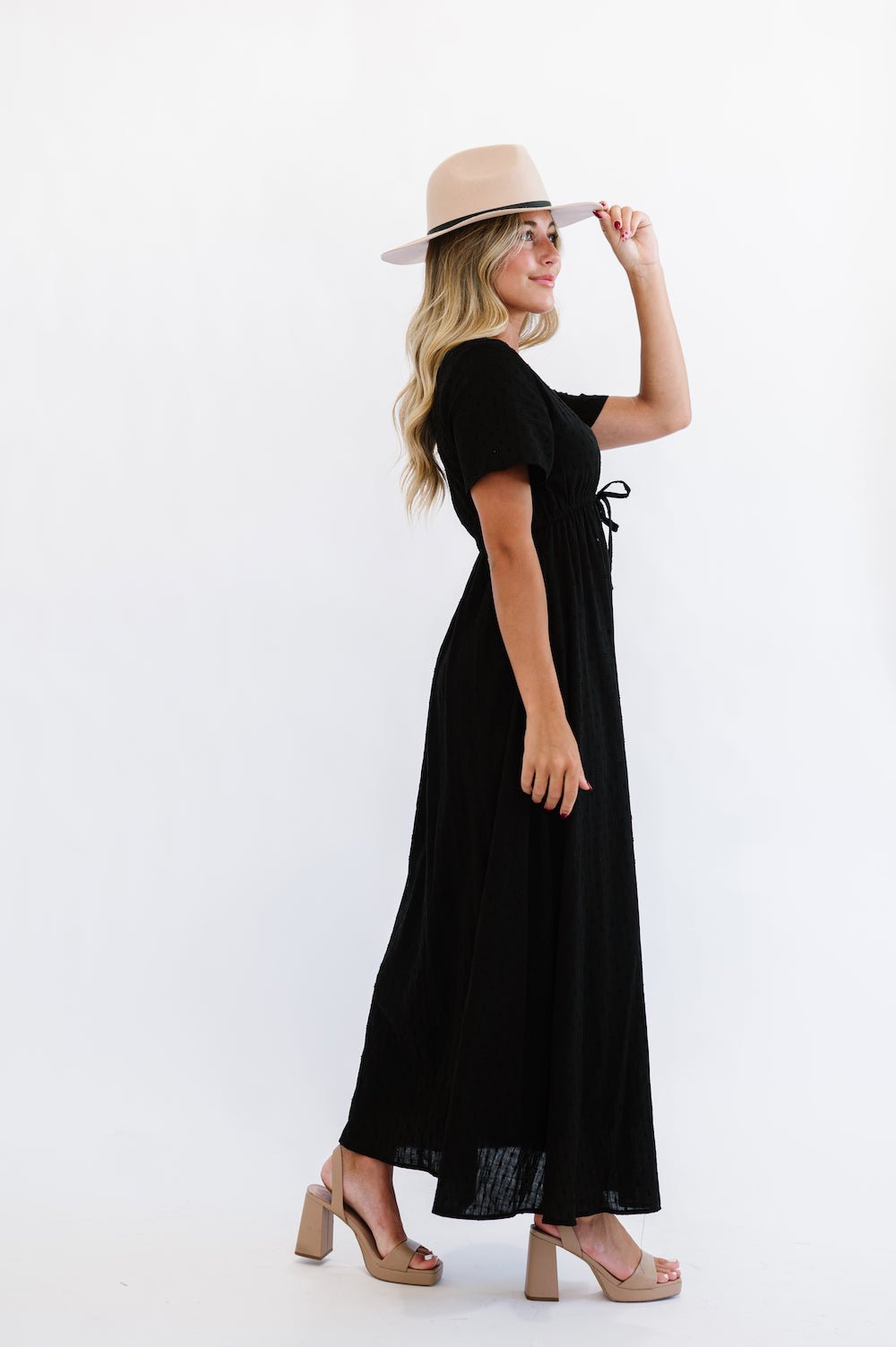 Lula Maxi Dress in Black - Mack & Harvie