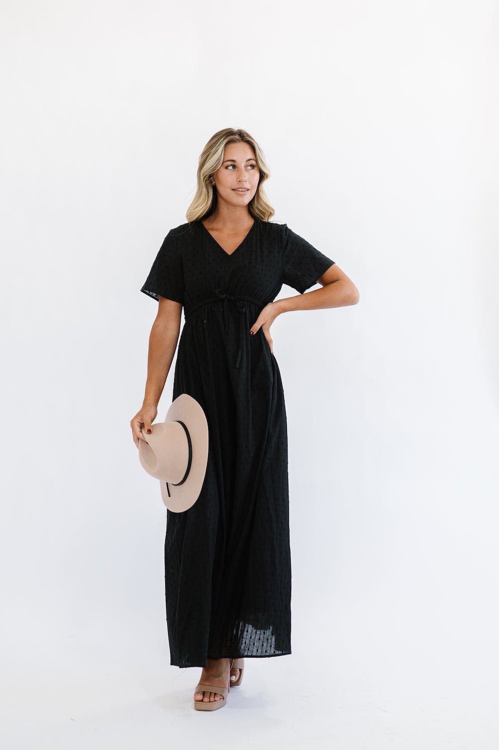 Lula Maxi Dress in Black - Mack & Harvie