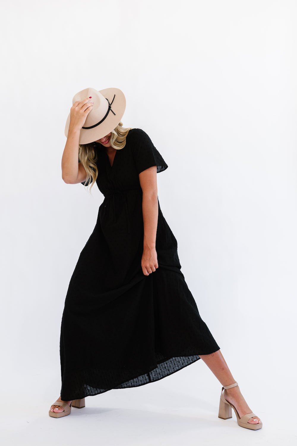 Lula Maxi Dress in Black - Mack & Harvie