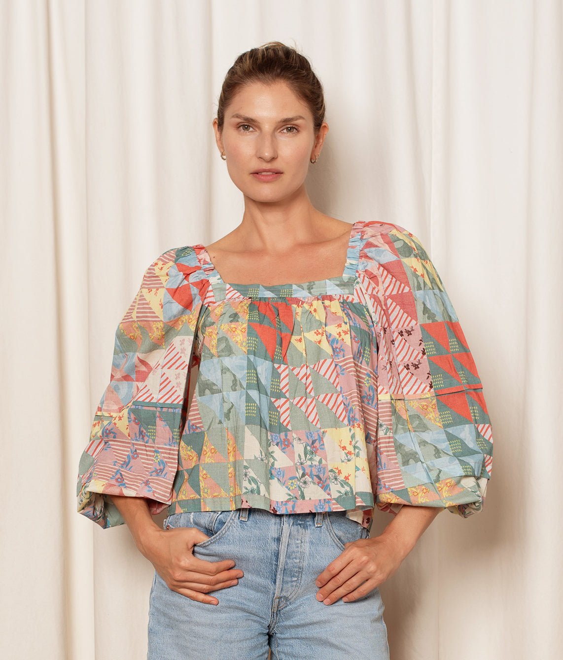 Martha Top Pastel Geo - Mack & Harvie