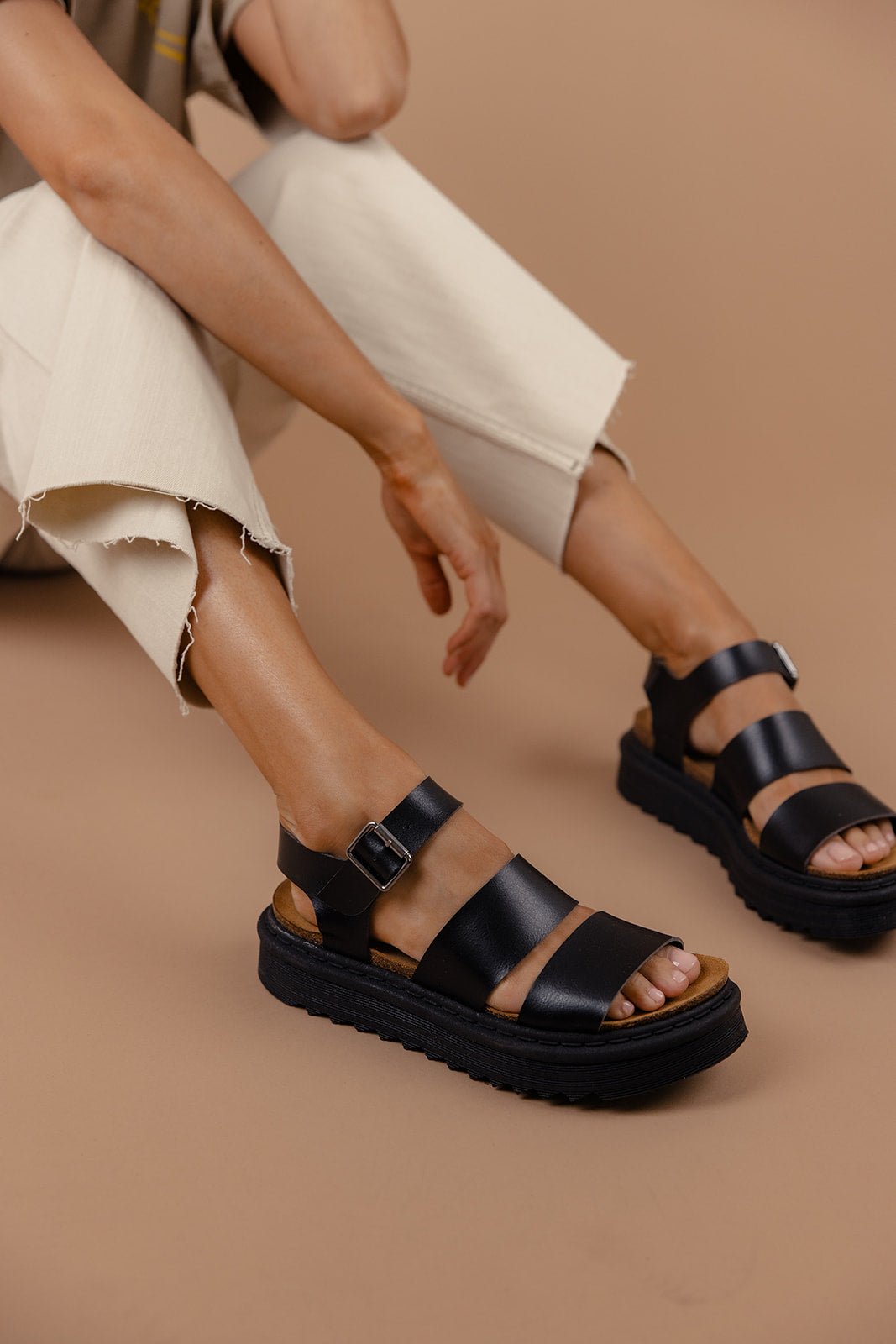 Martita Leather Platform Sandals - Mack & Harvie