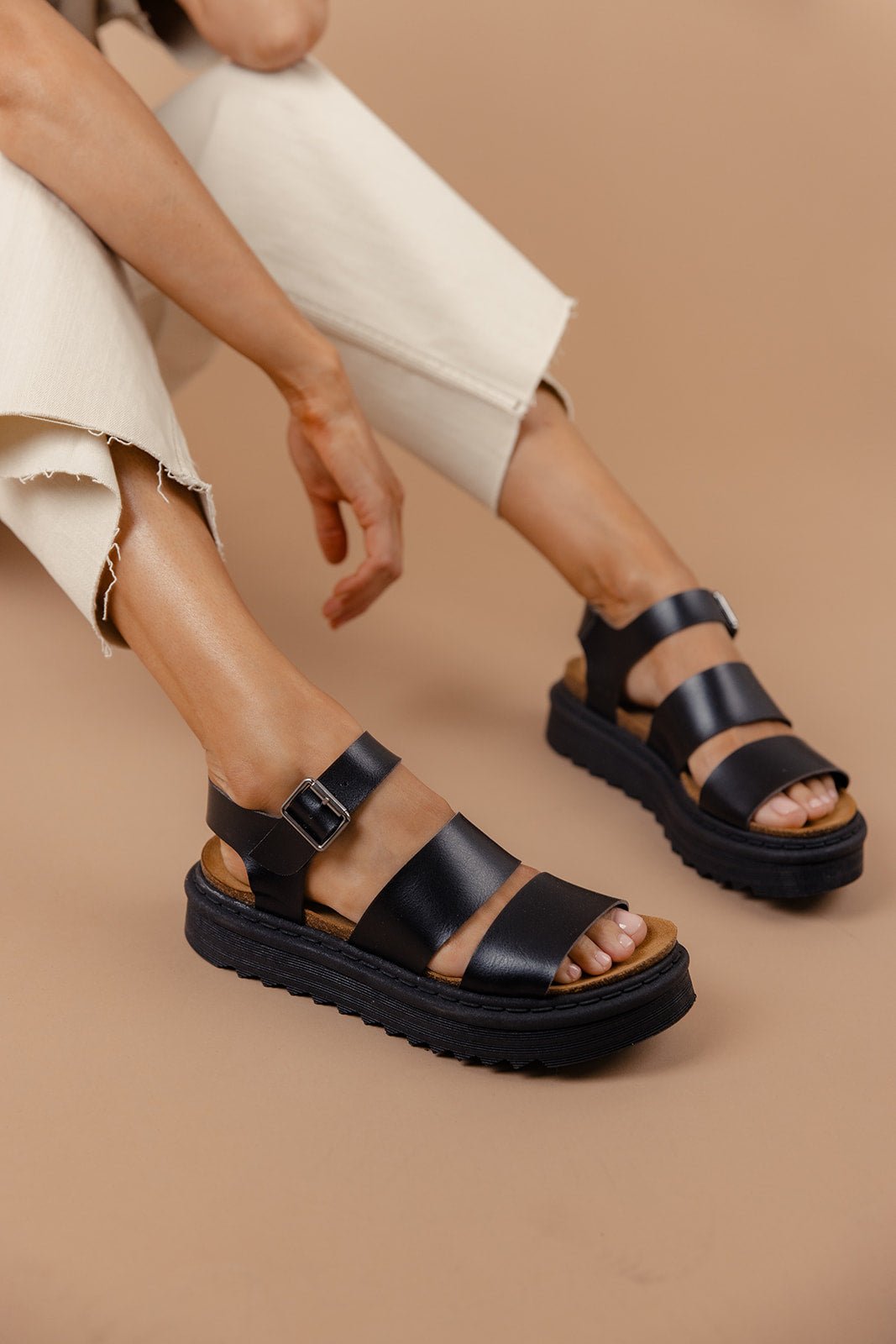 Martita Leather Platform Sandals - Mack & Harvie