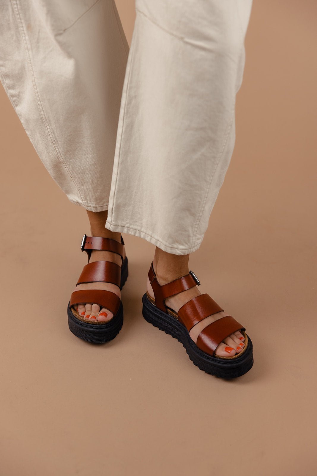 Martita Leather Platform Sandals - Mack & Harvie