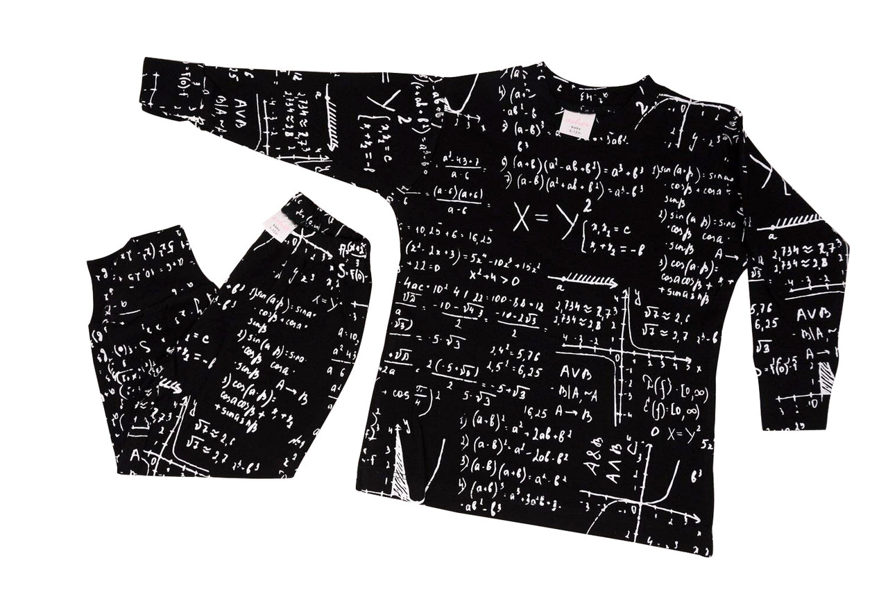 Math Print Two Piece PJ Set - Mack & Harvie