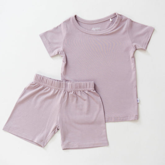 Mauve | Short Sleeve Pajamas - Mack & Harvie