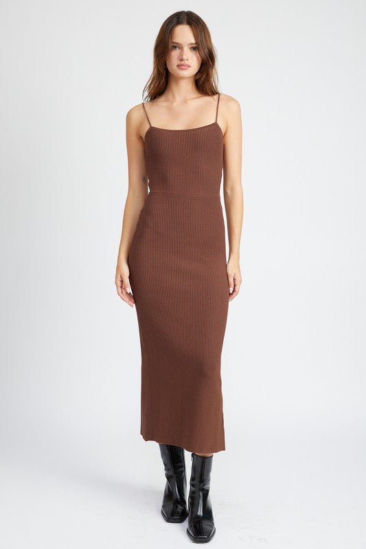 MAXI KNIT RIB DRESS - Mack & Harvie