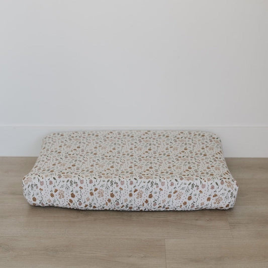 Meadow Floral Muslin Changing Pad Cover - Mack & Harvie