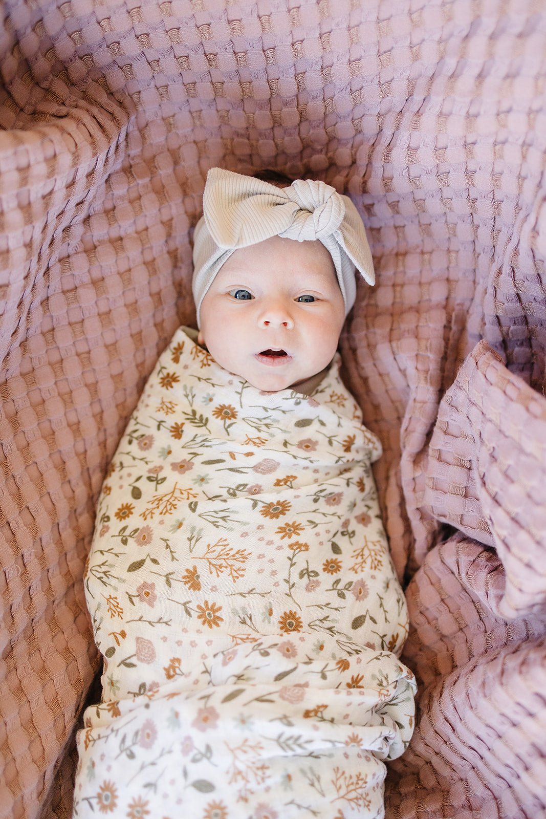 Meadow Floral Muslin Swaddle Blanket - Mack & Harvie