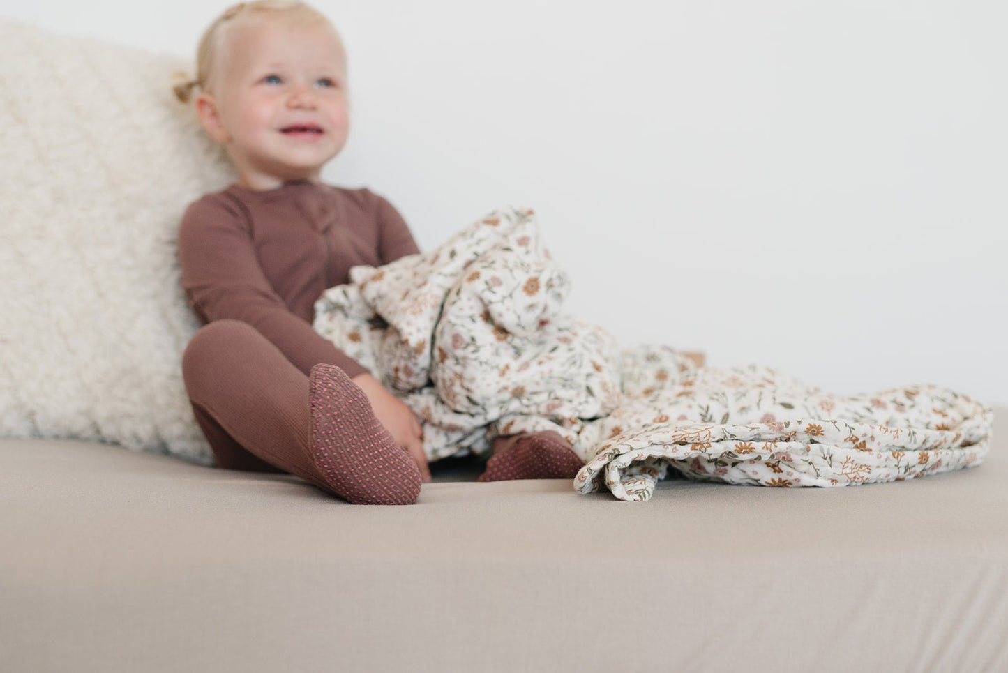 Meadow Floral Muslin Swaddle Blanket - Mack & Harvie