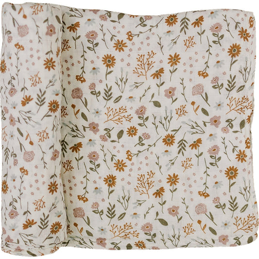 Meadow Floral Muslin Swaddle Blanket - Mack & Harvie