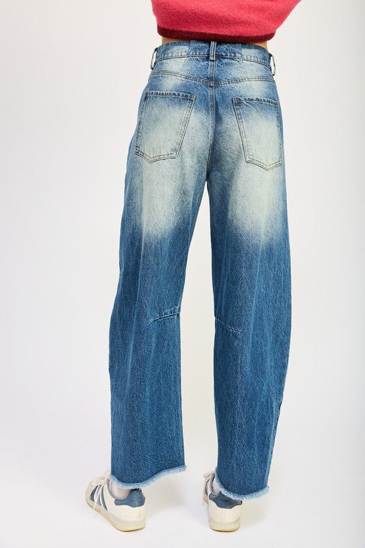 MEDIUM WASH HORSESHOE JEANS - Mack & Harvie