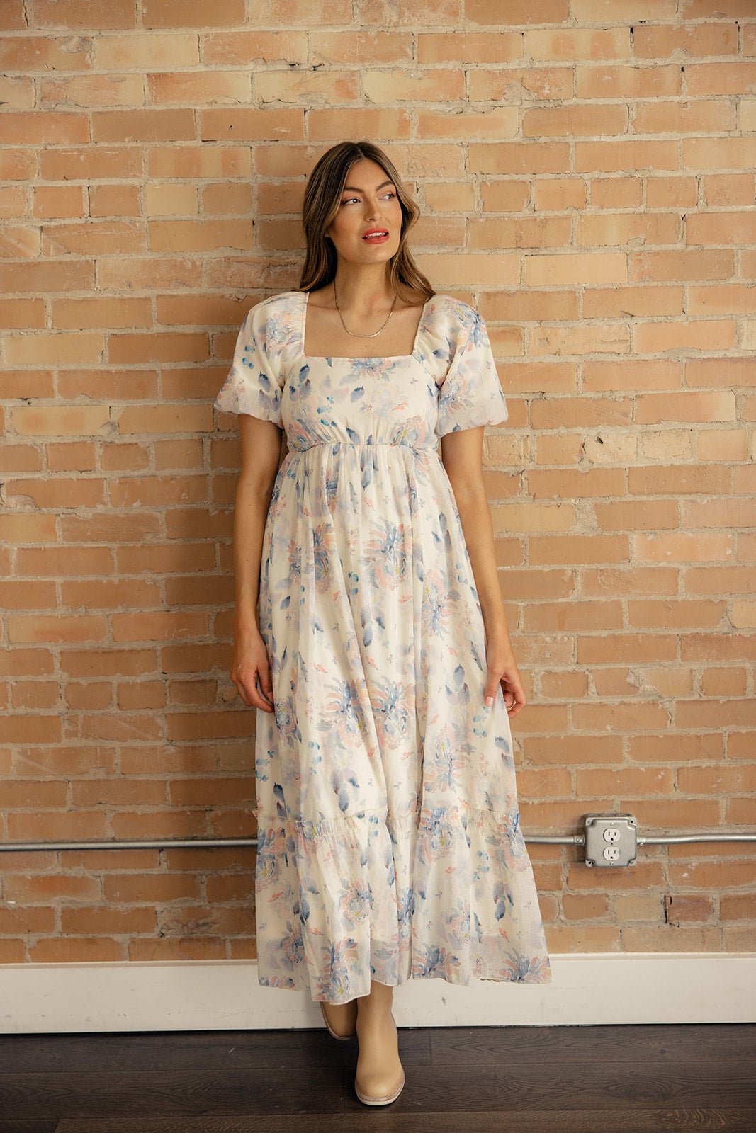 Meg Square Neck Floral Maxi - Mack & Harvie