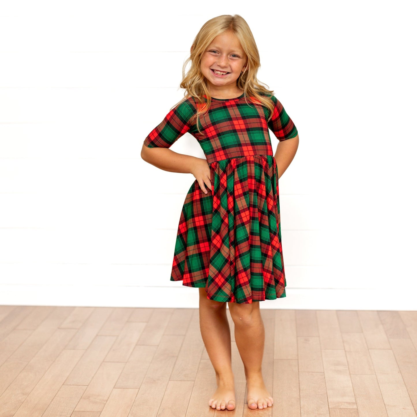 MID SLEEVE TWIRL - Classic Tartan - Mack & Harvie