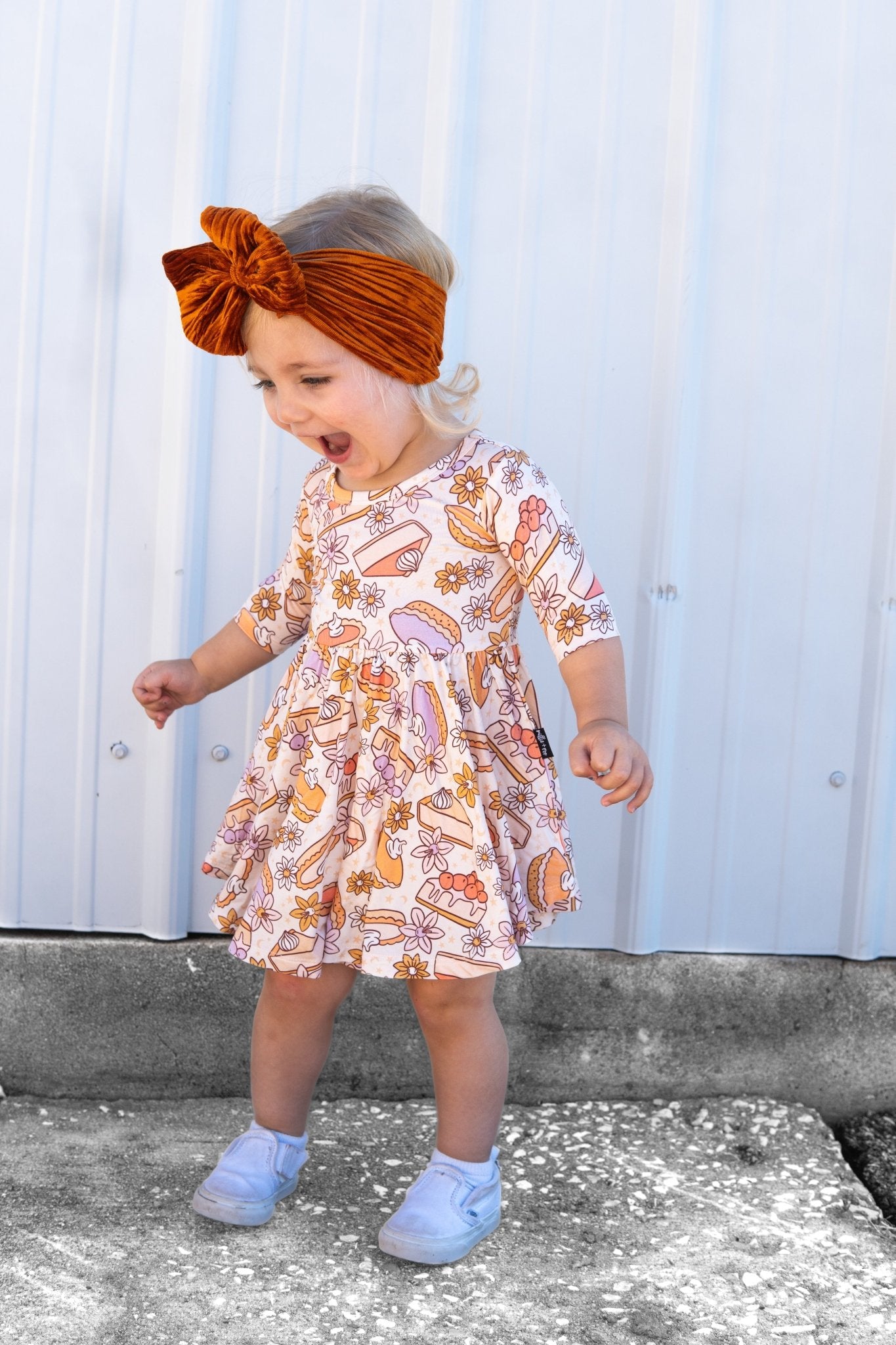 MID SLEEVE TWIRL DRESS - Sweet as Pie - Mack & Harvie