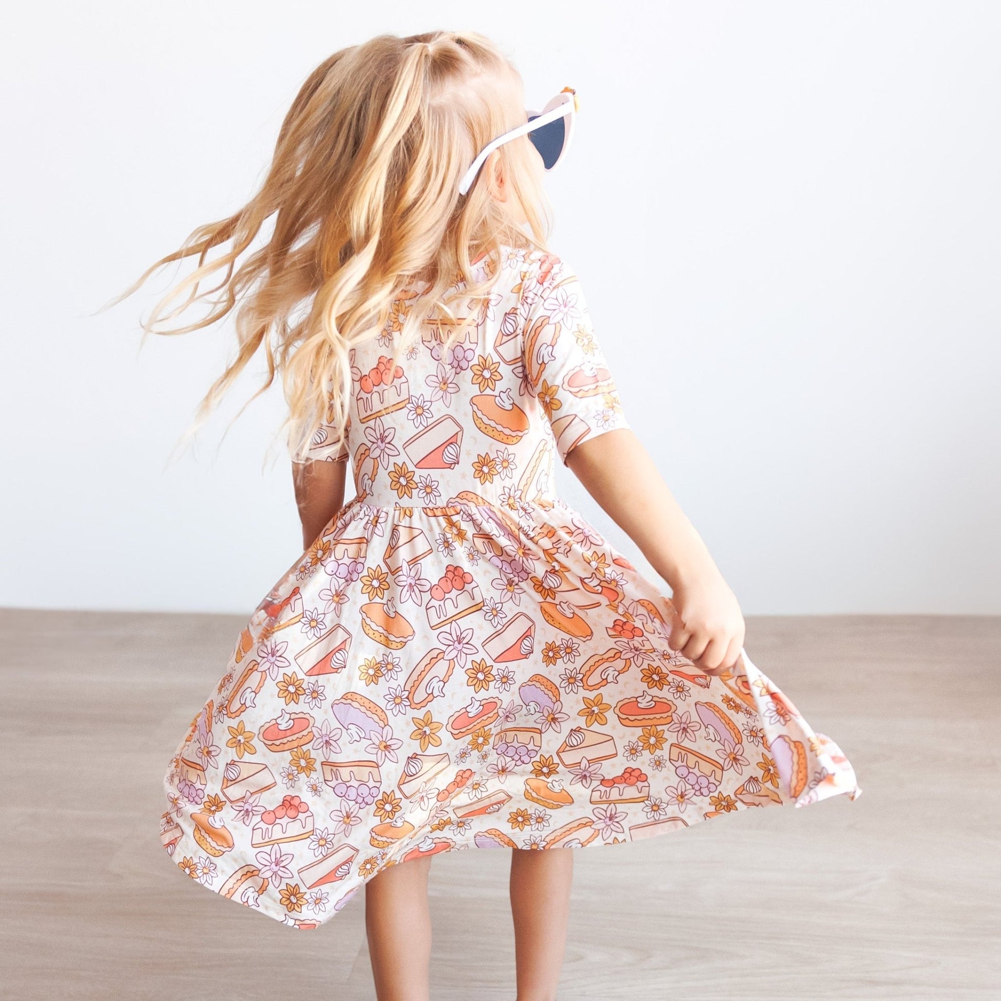 MID SLEEVE TWIRL DRESS - Sweet as Pie - Mack & Harvie