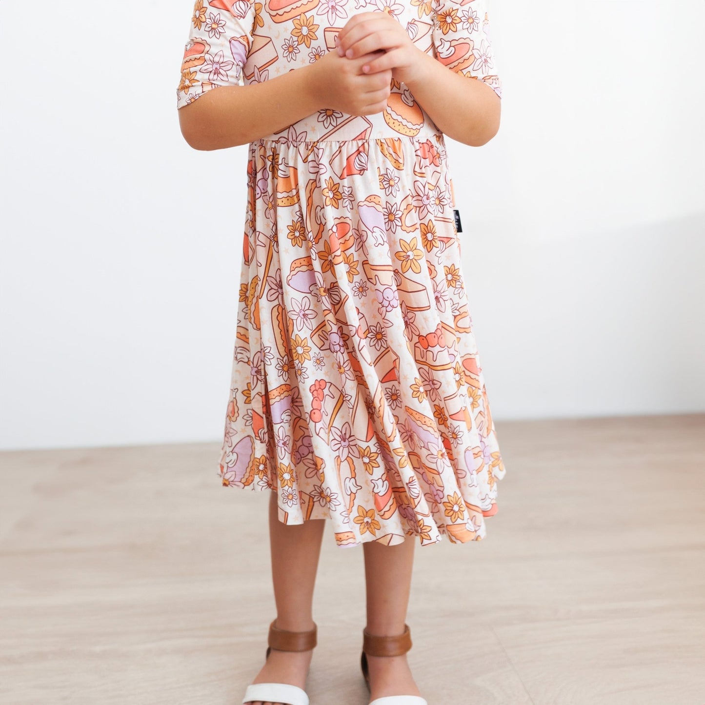 MID SLEEVE TWIRL DRESS - Sweet as Pie - Mack & Harvie