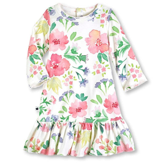 Midi Lounge Dress - Watercolor Floral - Mack & Harvie