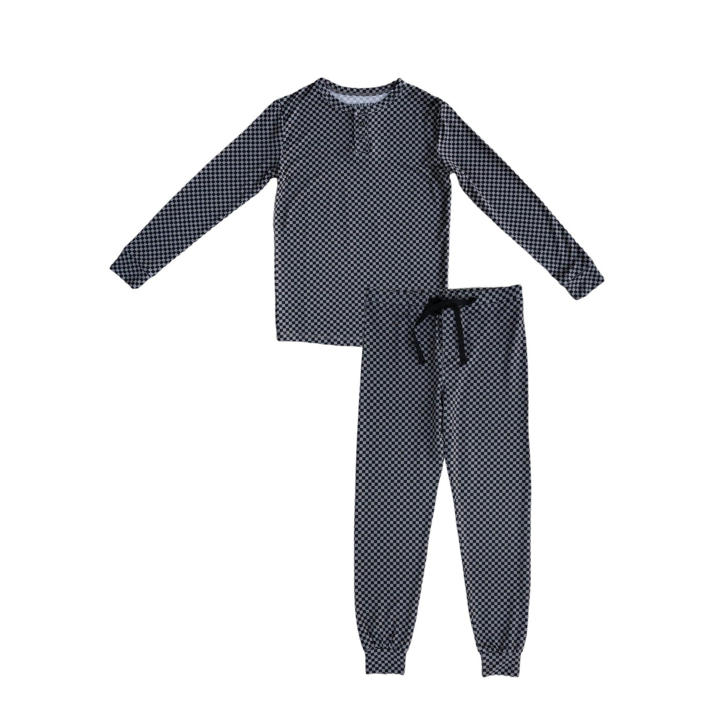 Midnight Checker | Henley & Jogger Set - Mack & Harvie