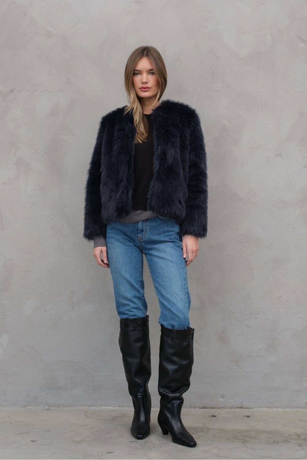 Midnight Fur Jacket - Mack & Harvie