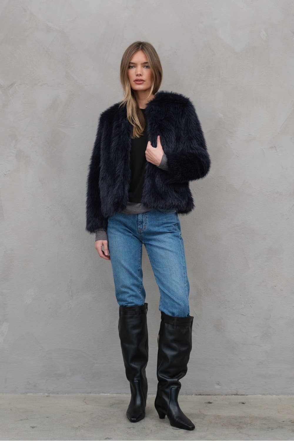 Midnight Fur Jacket - Mack & Harvie